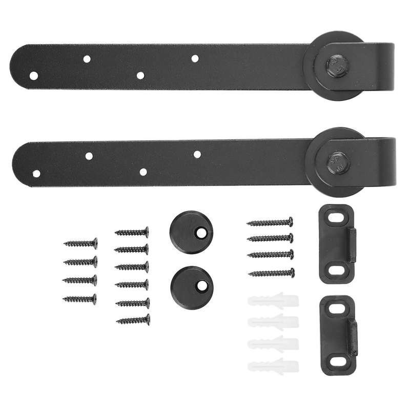 Sliding Barn Door Hardware Kits Top Roller Rail for Single Door-a
