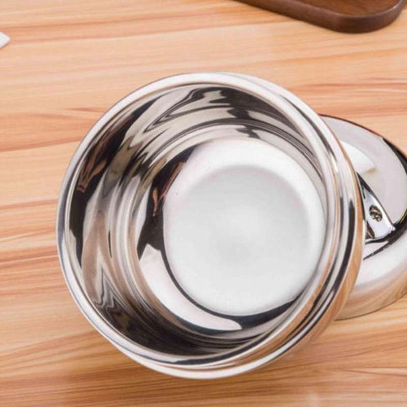Stainless Thermo Insulated Thermal Container Bento Round Lunch Box