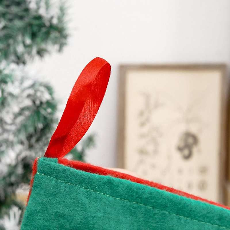 10 Pcs Santa Claus Christmas Socks Stockings Candy Gift Bags