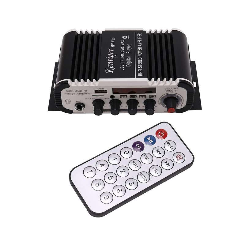 Kentiger Hy - V11 Bluetooth Amplifier 2-channel Bass Audio Amplifier