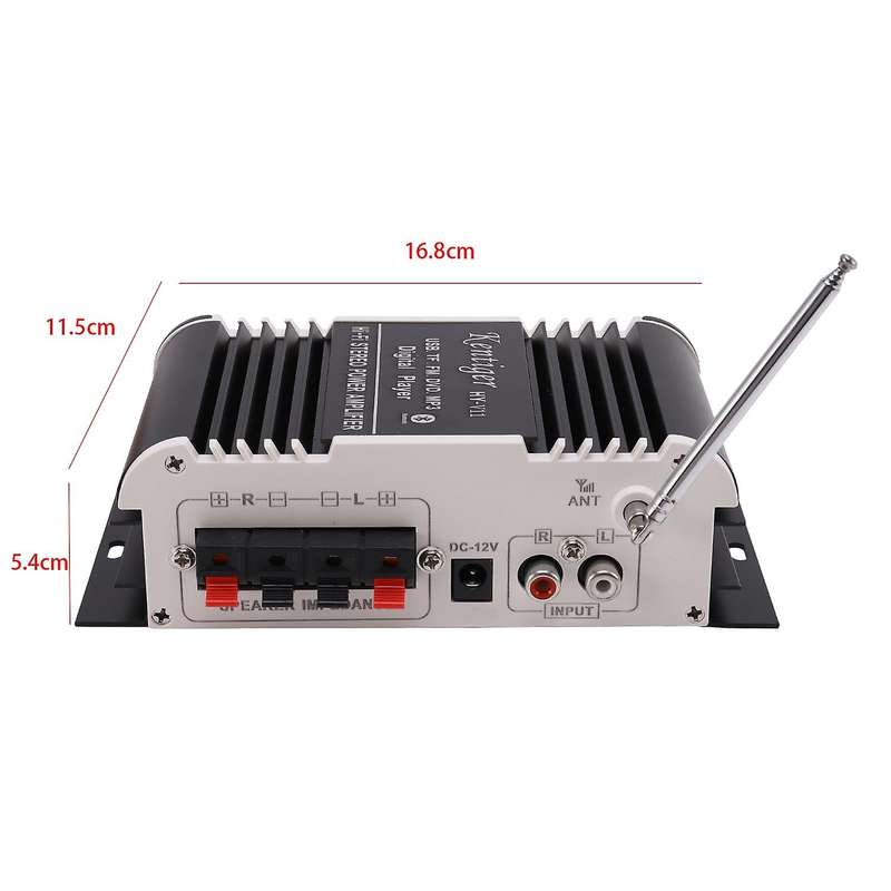 Kentiger Hy - V11 Bluetooth Amplifier 2-channel Bass Audio Amplifier