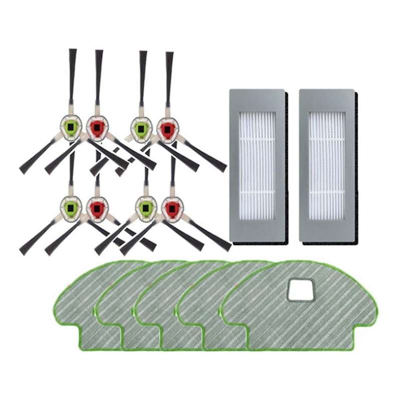 11pcs Side Brush Hepa Filter Mop Cloths Replacement for Irobot Roomba