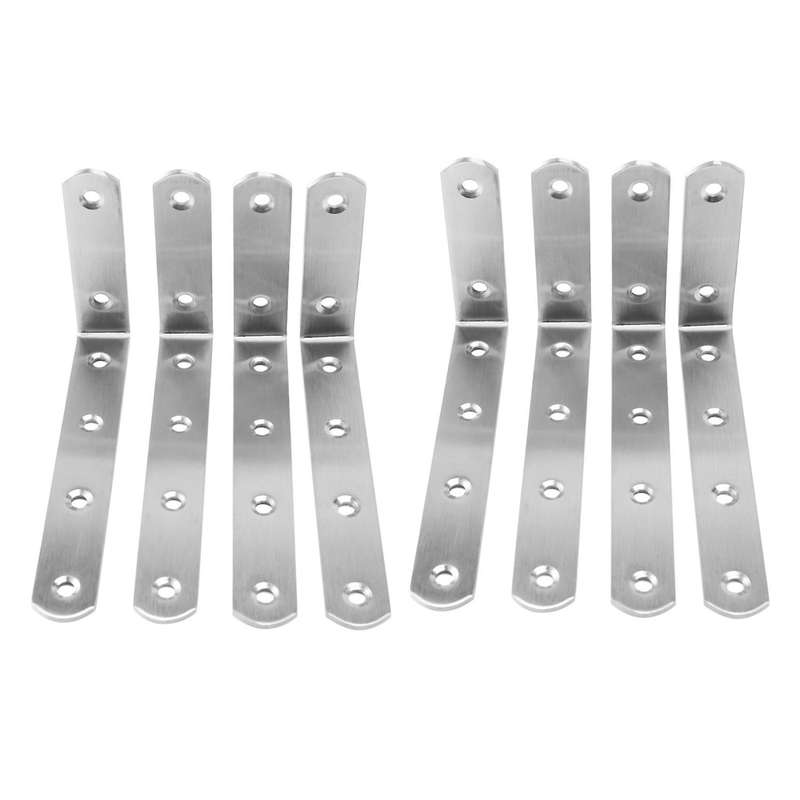 8pcs Corner Brackets 3x5 Inch,right Angle Bracket 304 Stainless Steel