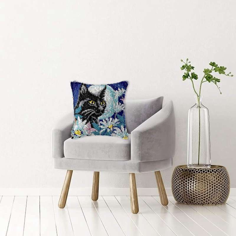 Latch Hook Kits for Diy Throw Pillow Cover, Crochet for Great Family