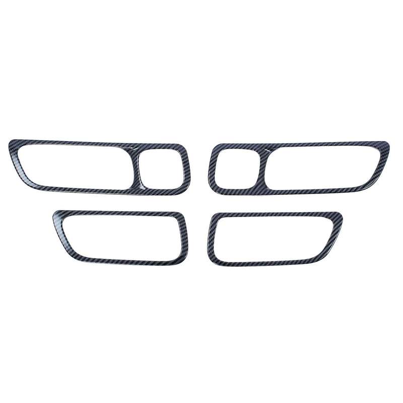 Car Accessories Carbon Fiber Abs Car Inner Door Handle Frame Cover