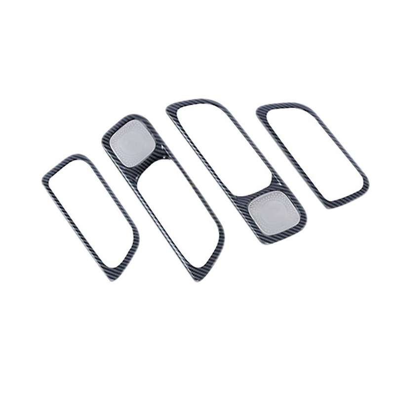 Car Accessories Carbon Fiber Abs Car Inner Door Handle Frame Cover