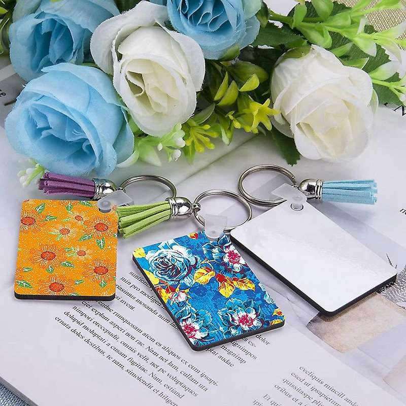 Sublimation Keychain Blanks Set-rectangle