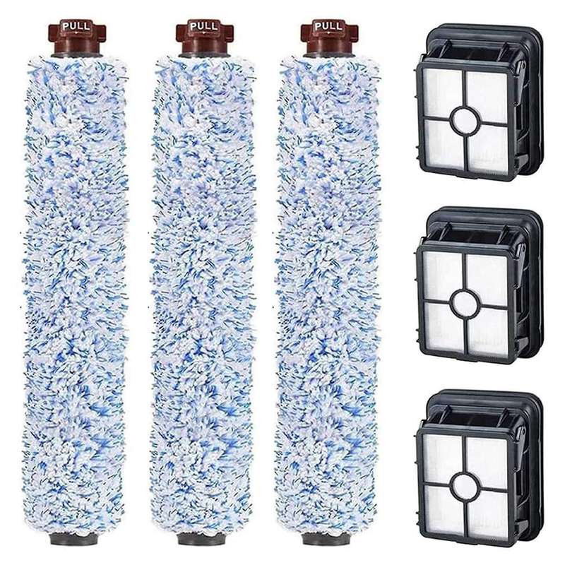 For Bissell Crosswave .3 Brus Hroll and 3 Filters , Spare Parts