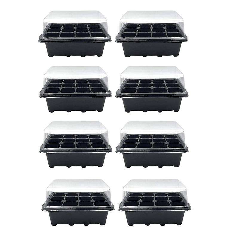 Lids 12 Cells Seed Starter Tray Plastic Seed Propagator Tray Set