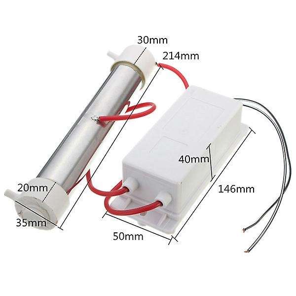 3g Ozone Generator 220v Air Purifier Stainless Steel Quartz Tube