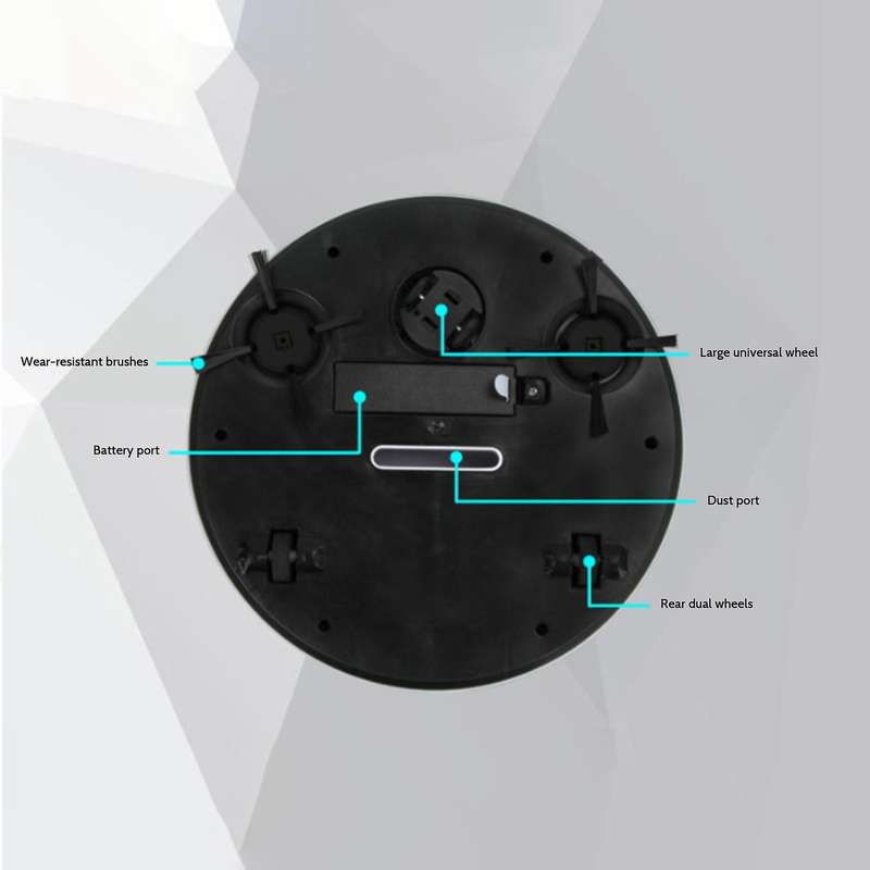 Smart Robot Vacuum Cleaner for Pet Hair Hard Floor Low Pile Carpet