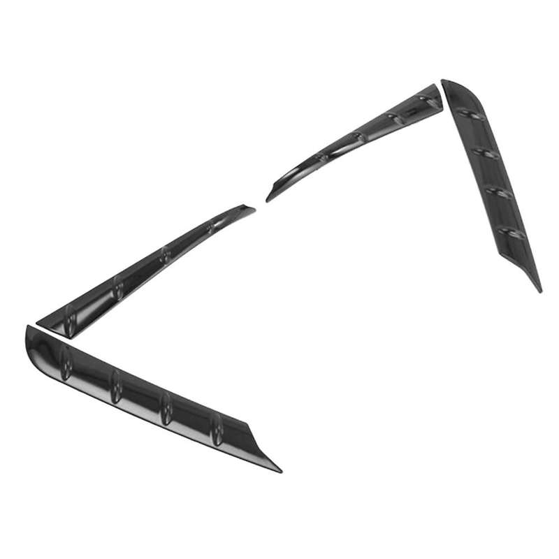 4pcs Glossy Black Car Spoiler Cover Trim for Highlander 2021 2022