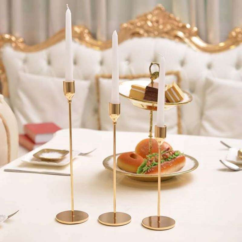 Metal Candle Holders Candlestick Fashion Wedding Table Candle D