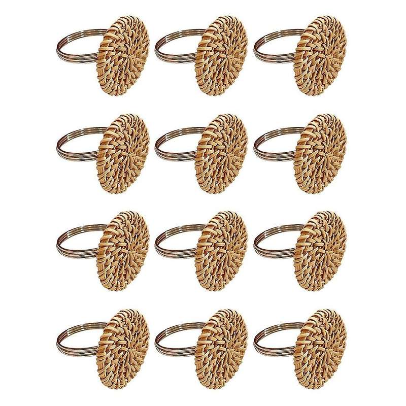 Fall Napkin Rings Set Of 6, Vintage Napkin Ring for Table Setting