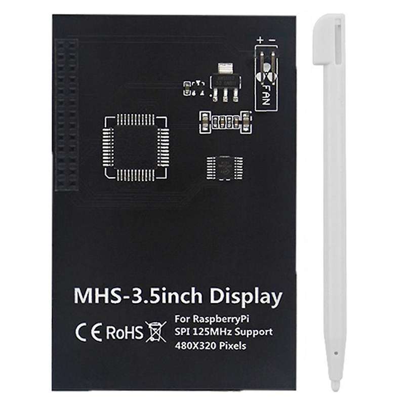 3.5 Inch Touchscreen for Raspberry Pi 4b/3b+/3b with Touchpen, Black