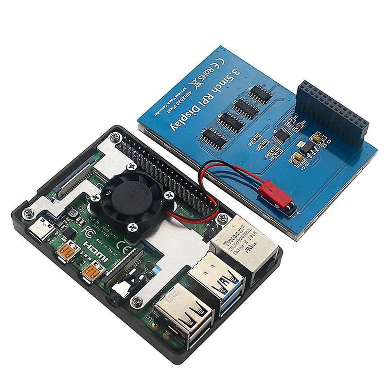 3.5 Inch Touchscreen for Raspberry Pi 4b/3b+/3b with Touchpen, Black