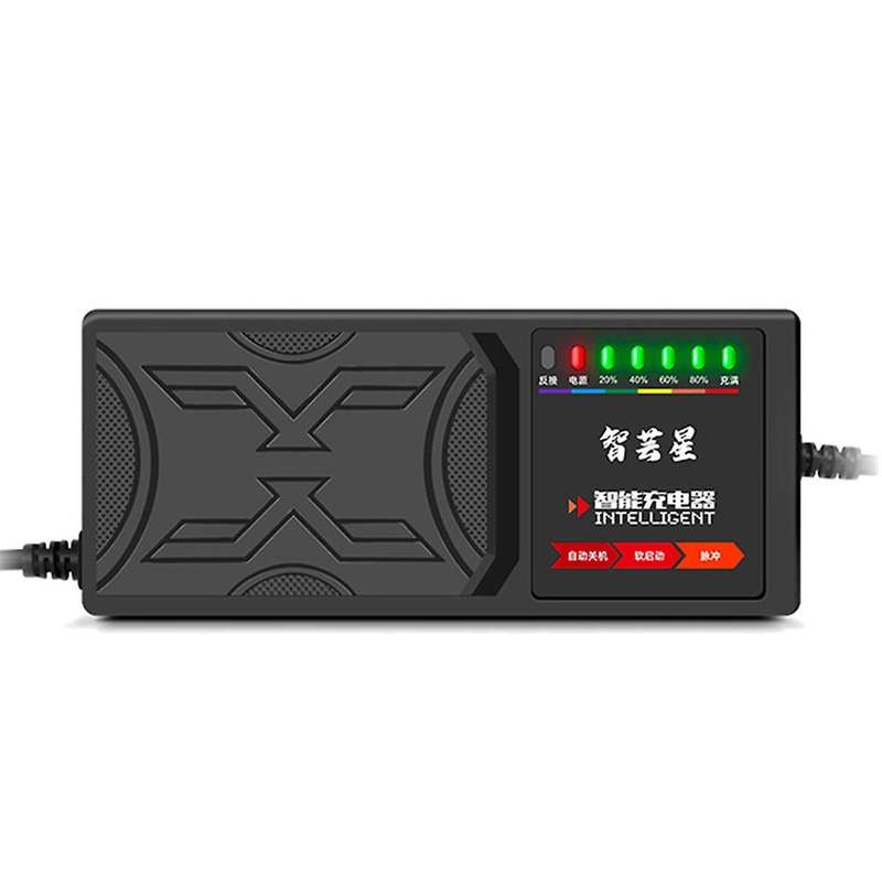 48v 20ah Electric Vehicle Charger 7 Light Display Power Us Plug