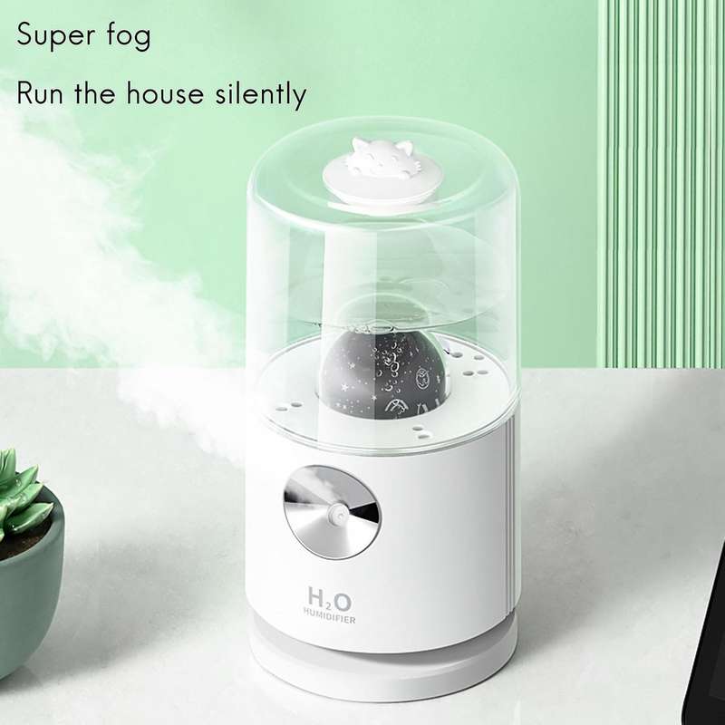 Rotating Projection Humidifier Household Small Night Light Purifier