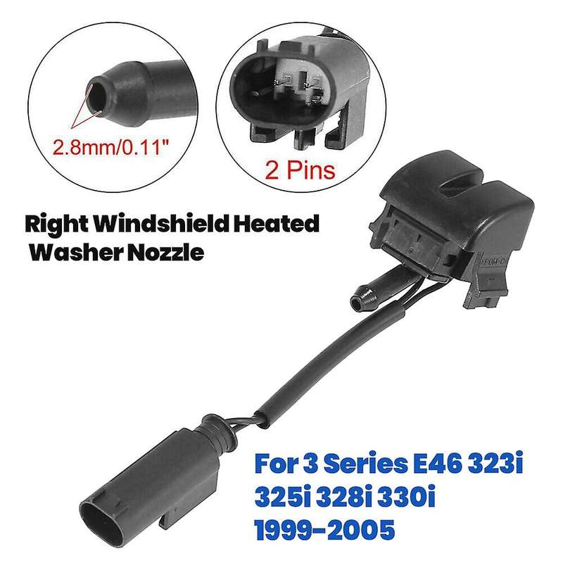 Front Right Windshield Heated Washer Sprayer Nozzle Jet 61668374366