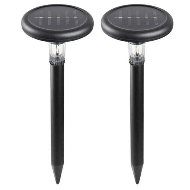 2pack Outdoor Solar Ultrasonic Vibration Repeller Snake Repeller