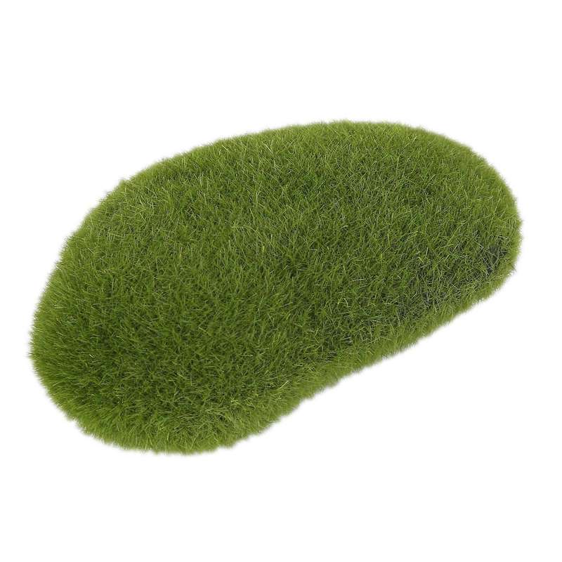100 Pieces 2 Sizes Artificial Moss Rocks Faux Moss Covered Stones