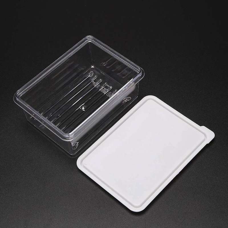 Clear Fridge Storage Containers with Lids Stackable Set