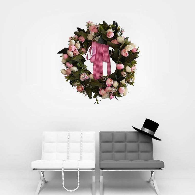Artificial Flowers Flowers Bows Wreath Spring Wreath Outdoor