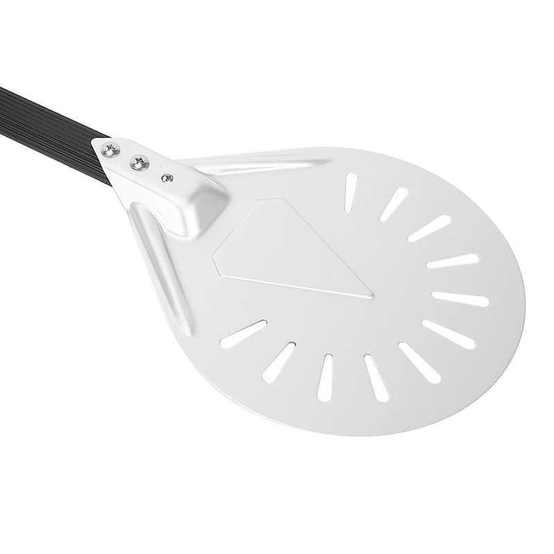 Pizza Tool Non Slip Handle 8inch Perforated Pizza Shovel Aluminum