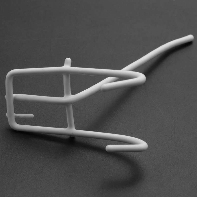 50 Pcs 3.9inch Long White Metal Store Grid Wall Bracket Display Hooks