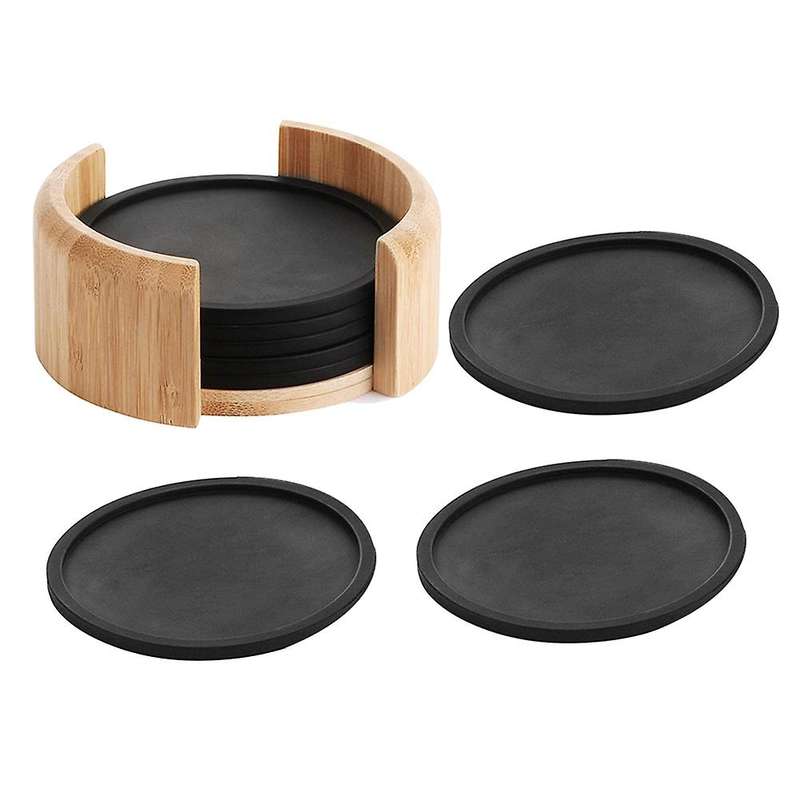 Round Silicone Coasters , Set Of 8 ,for Drinks, Table Coasters