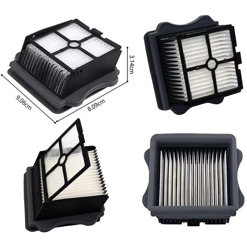 For Tineco Floor One S5, 2 Pack Brush Rollers, 4 Pack Vacuum Filters