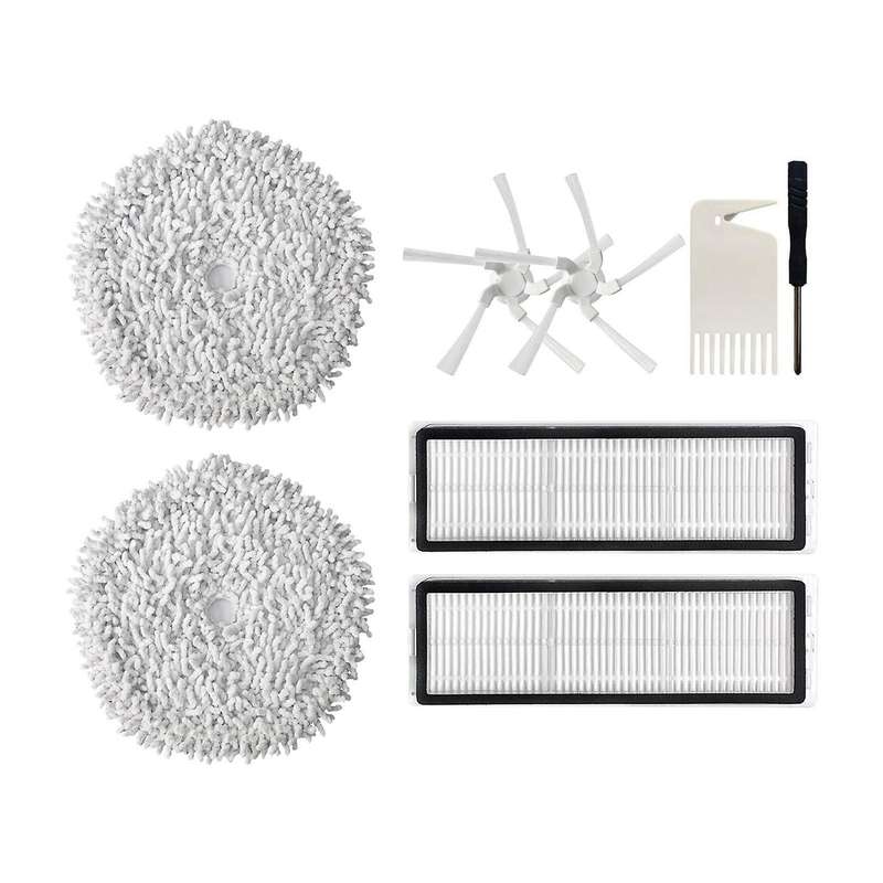 Replacement Parts Kit Washable Hepa Filter Mop Cloth Side Brush
