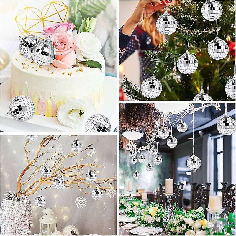 30 Pcs Disco Mirror Balls 2 Inches Reflective Mirror Ball