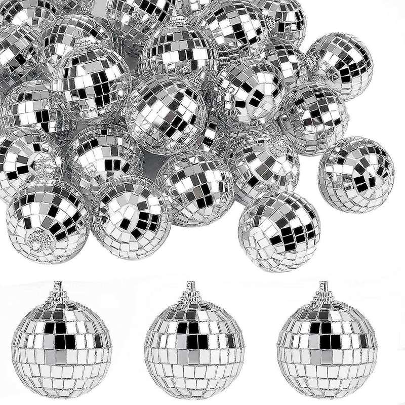 30 Pcs Disco Mirror Balls 2 Inches Reflective Mirror Ball