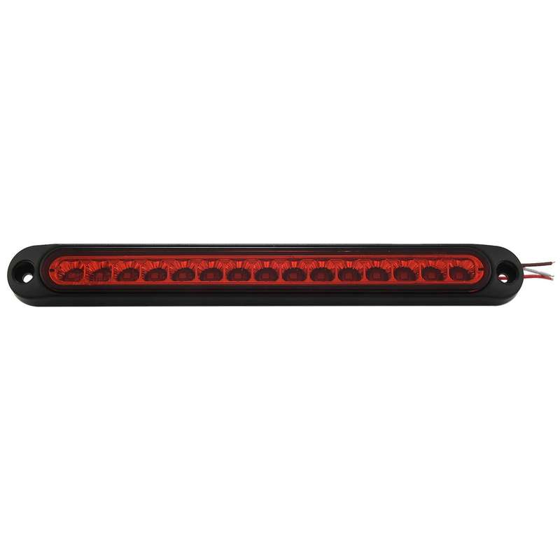 10 Inch Truck & Rv Trailer Light Bar 15 Led Third Brake Lights Red