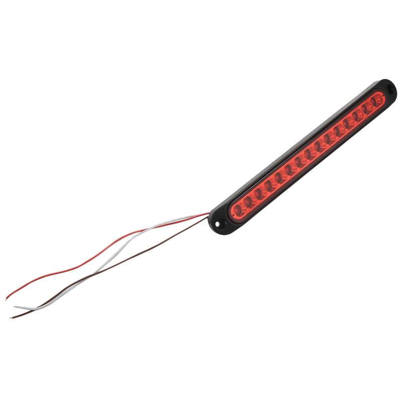 10 Inch Truck & Rv Trailer Light Bar 15 Led Third Brake Lights Red