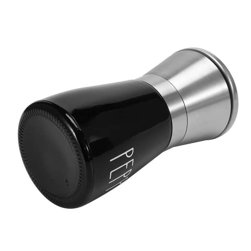 Refillable Salt Pepper Grinder Set Black and White,for Spices