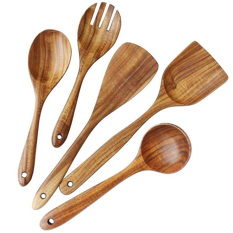 Kitchen Utensils Set Cooking Spoon Tool Handmade Teak Manufacturing