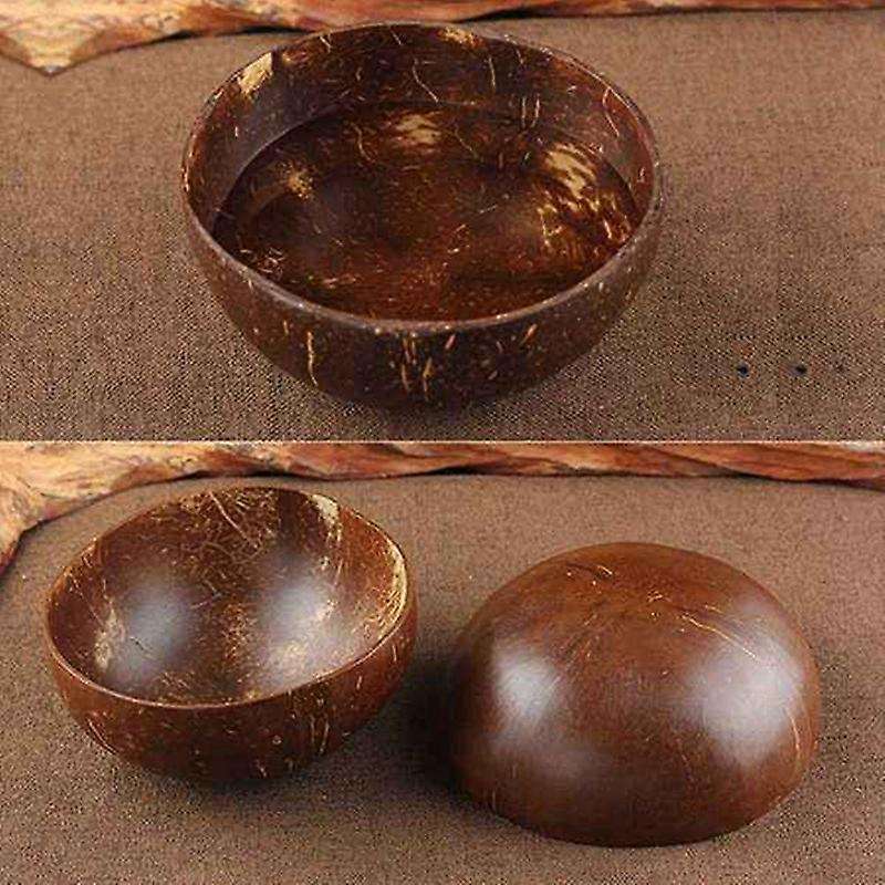 7pcs 12-15cm Coconut Bowl Handmade Coconut Shell Tableware