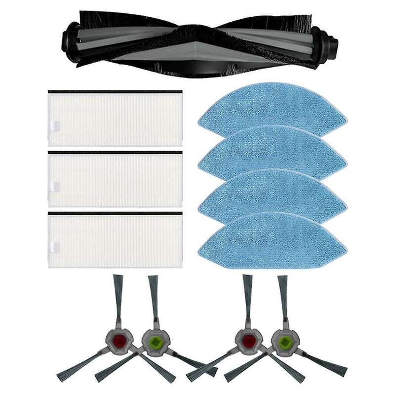 Hepa Filter Main Side Brush Rag Kits for Ecovacs Deebot Ozmo U2/dgn22