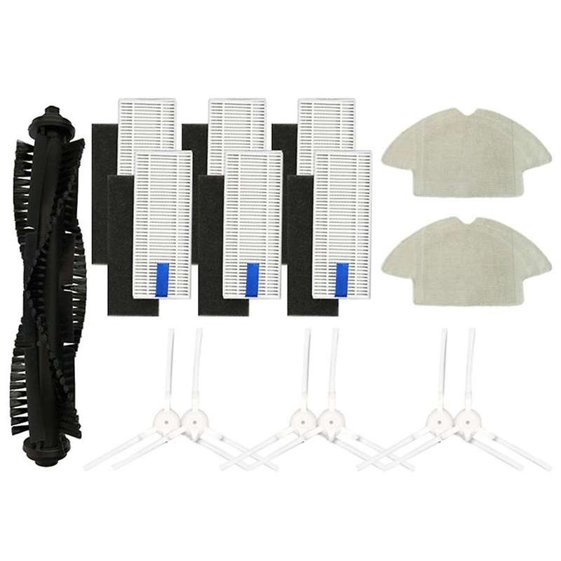 15pcs Main Brush Hepa Filter for 360 S6 Roll Brush Side Brush Mop