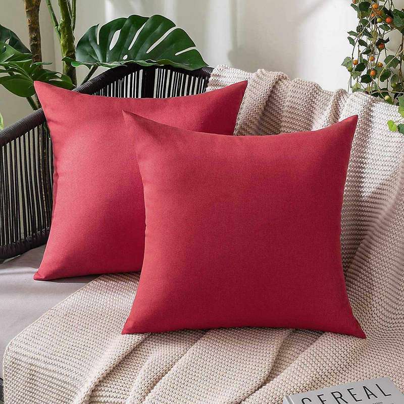 Outdoor Waterproof Pillow Covers for Patio, Couch, Balcony and Sofa