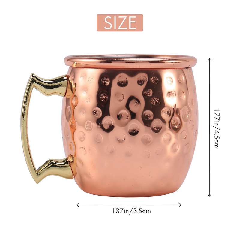 Mini Stainless Steel Moscow Mule Mug Espresso Mug Shot Mugs Set Of 4