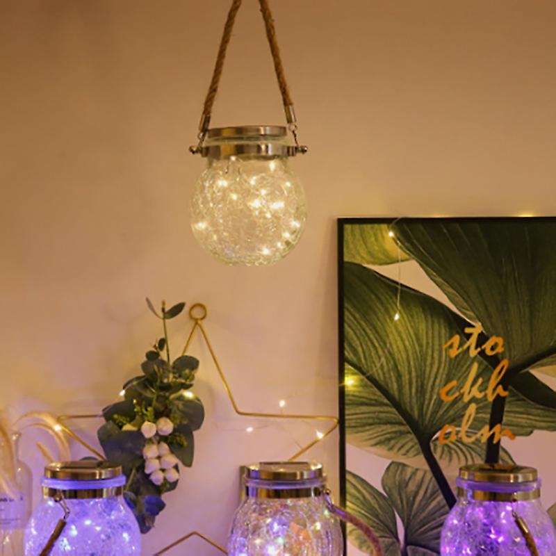 Solar Lantern Outdoor 30 Led Outdoor Lanterns with Handle Waterproof