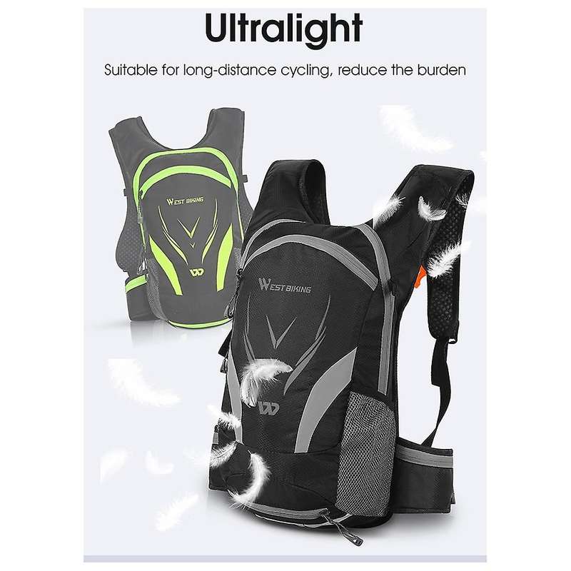 West Biking Bicycle Backpack 16l Capacity Cycling Storage Bag,black