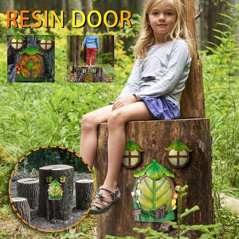 Doors & Windows Courtyard Garden Trees Glow Sculpture Decoracion