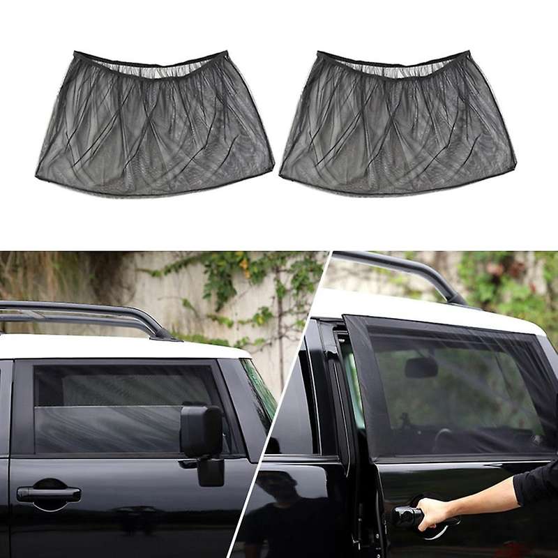 2pcs Car Window Sunshade Insect Net for Toyota Fj Cruiser 2007-2022