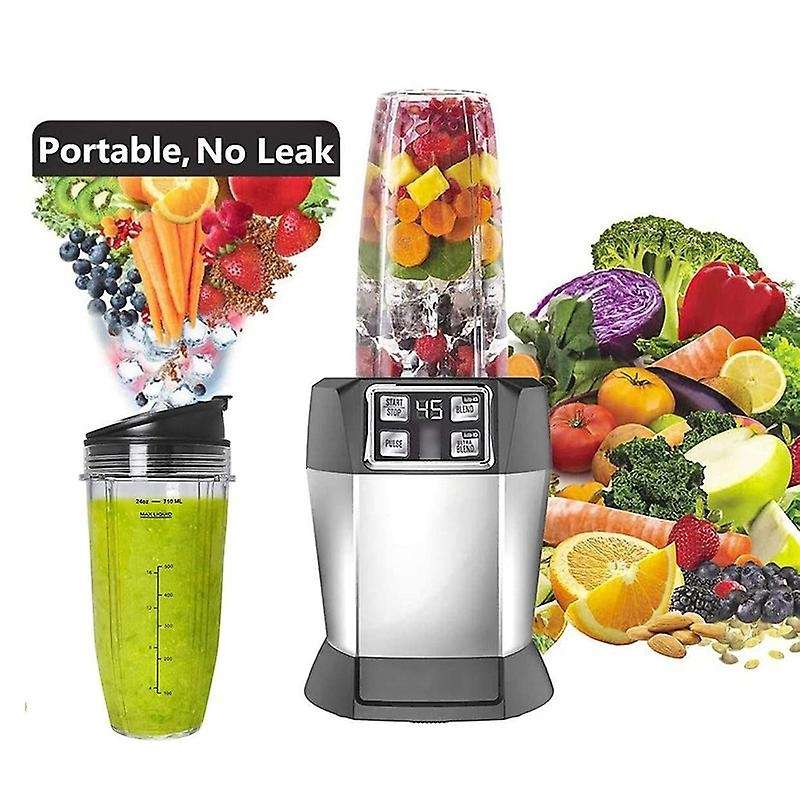 2 Pack Replacement 24oz Cup with Lid for Nutri Ninja with Bl450/bl454