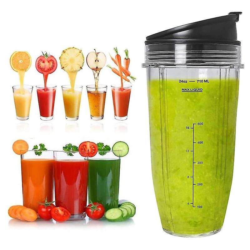 2 Pack Replacement 24oz Cup with Lid for Nutri Ninja with Bl450/bl454
