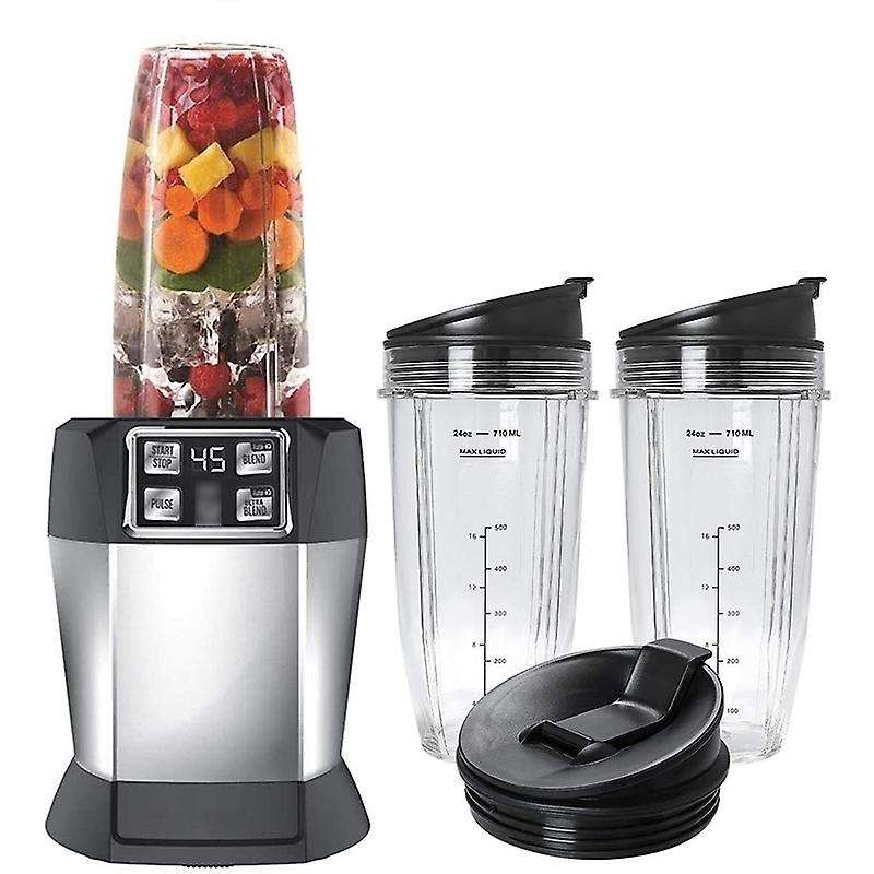 2 Pack Replacement 24oz Cup with Lid for Nutri Ninja with Bl450/bl454